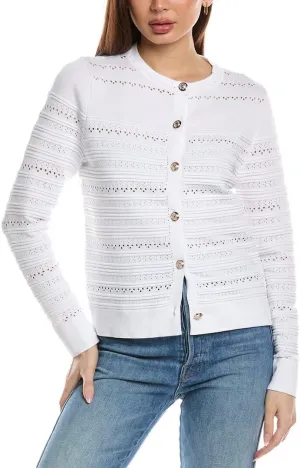 Nanette Nanette Lepore Womens Cardigan, XL, White