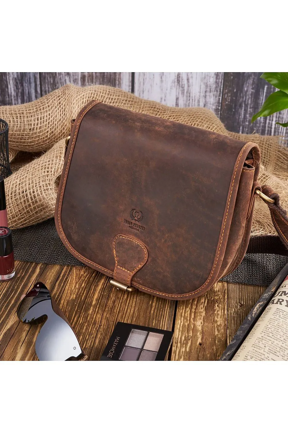 Natural leather bag