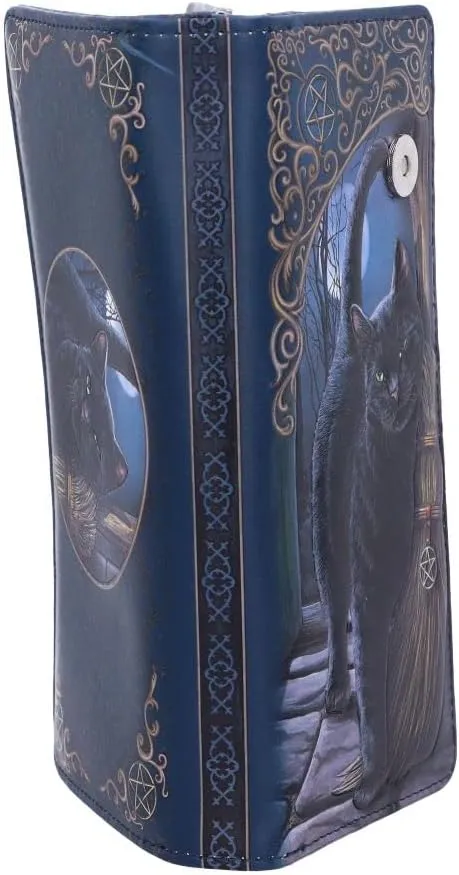 Nemesis Now B3941K8 Brush with Magick Lisa Parker Embossed Purse 18.5cm Blue, PU