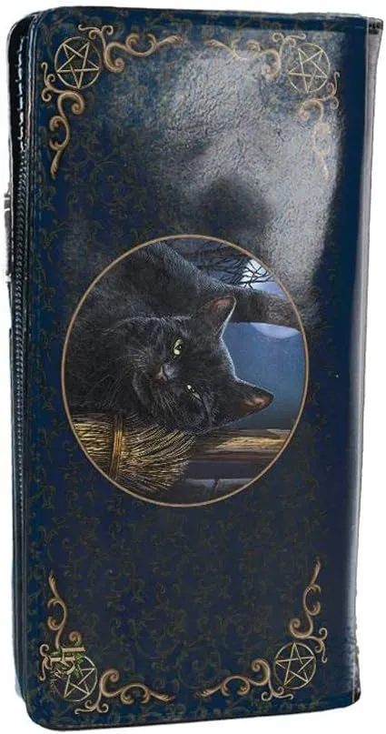 Nemesis Now B3941K8 Brush with Magick Lisa Parker Embossed Purse 18.5cm Blue, PU
