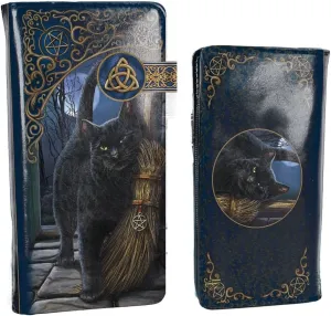 Nemesis Now B3941K8 Brush with Magick Lisa Parker Embossed Purse 18.5cm Blue, PU