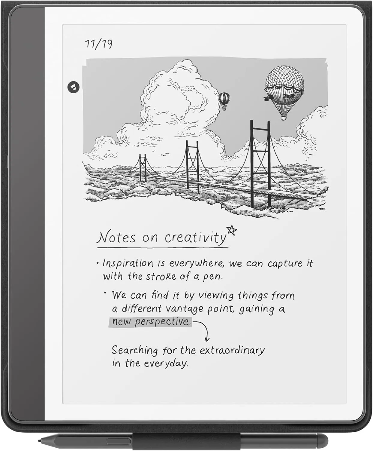 New Amazon Kindle Scribe Folio Cover with Magnetic Attach, Sleek Protective Case - Premium Leather