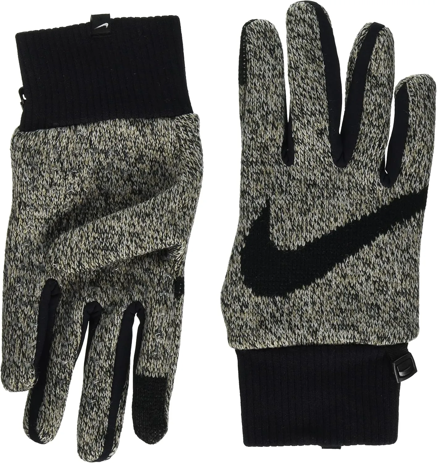Nike Mens Knit Hyperstorm Training Gloves Khaki | Black Small/Medium
