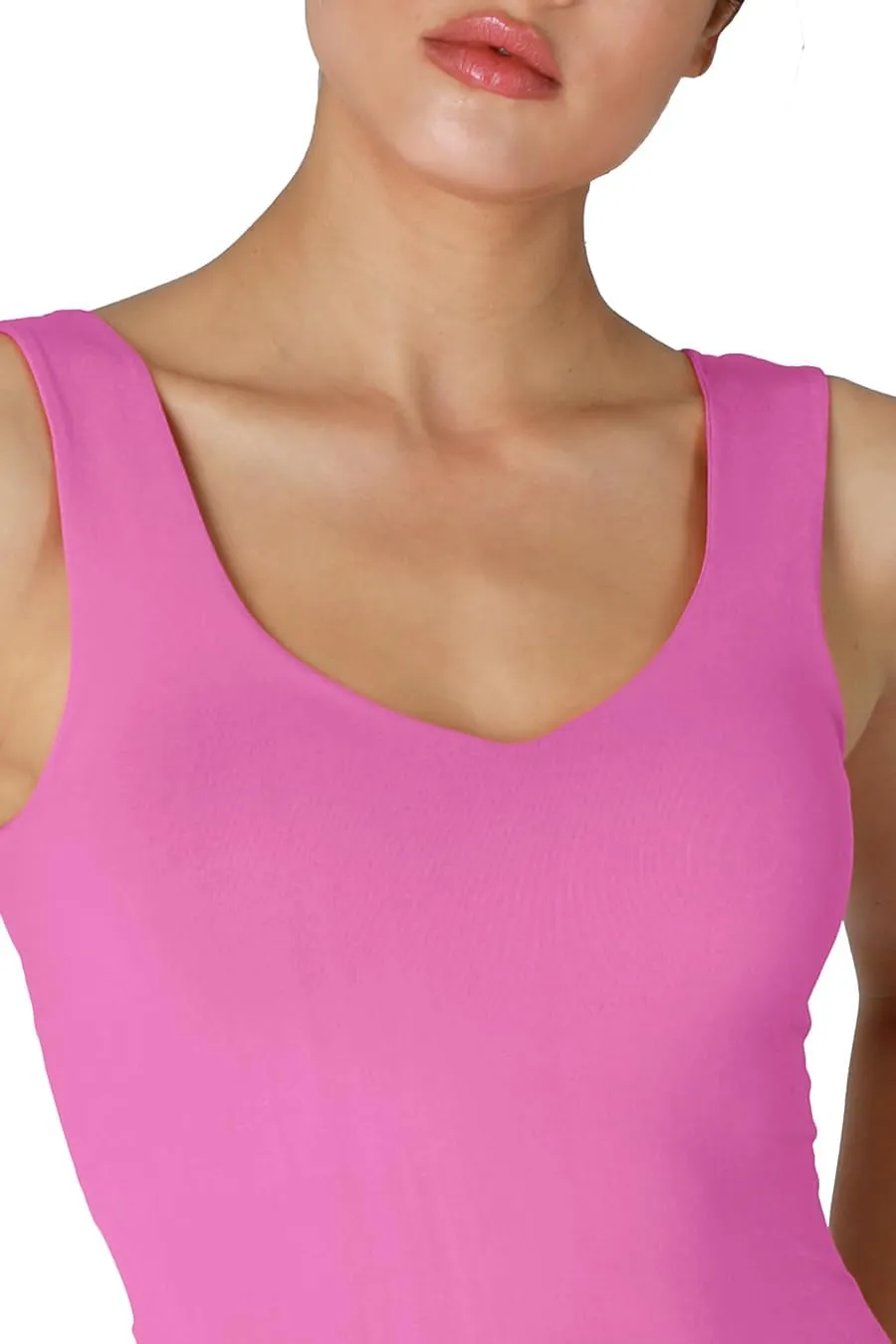 NIKIBIKI Women Seamless Clean Line Sweet Heart Tank Top, Made in U.S.A, One Size