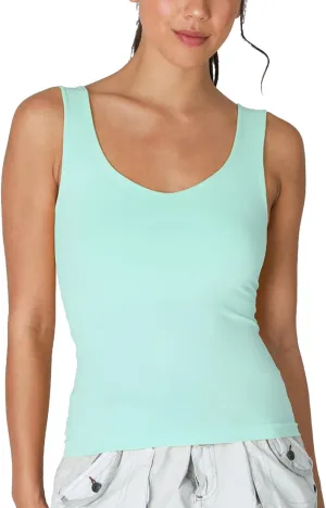NIKIBIKI Women Seamless Clean Line Sweet Heart Tank Top, Made in U.S.A, One Size