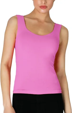 NIKIBIKI Women Seamless Clean Line Sweet Heart Tank Top, Made in U.S.A, One Size