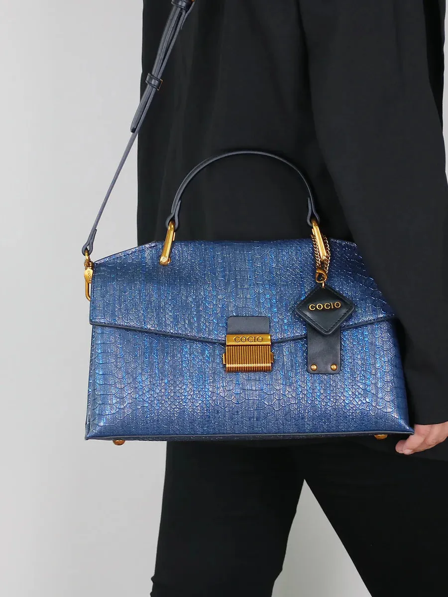 Nocturne Snake-Print Bag