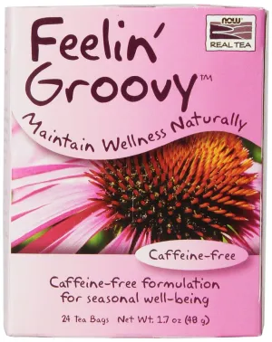 Now Foods Tea Bags Feelin' Groovy 24.0 Pack