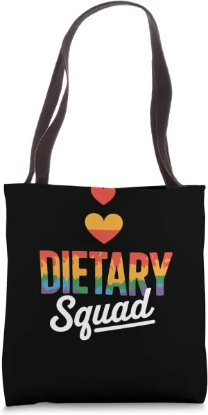 Nutritionist Tie Dye Dietary Squad Appreciation Dietitian Tote Bag
