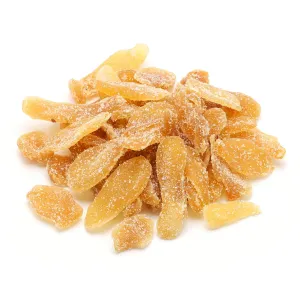 NUTS U.S. - Dried Crystallized Ginger Slices | All Natural and Non GMO | No Artificial Colors or Ingredients | Sugar Coated Chewy Flavor | Packed in Resealable Bag!!! (Unsulfured 2 LBS)