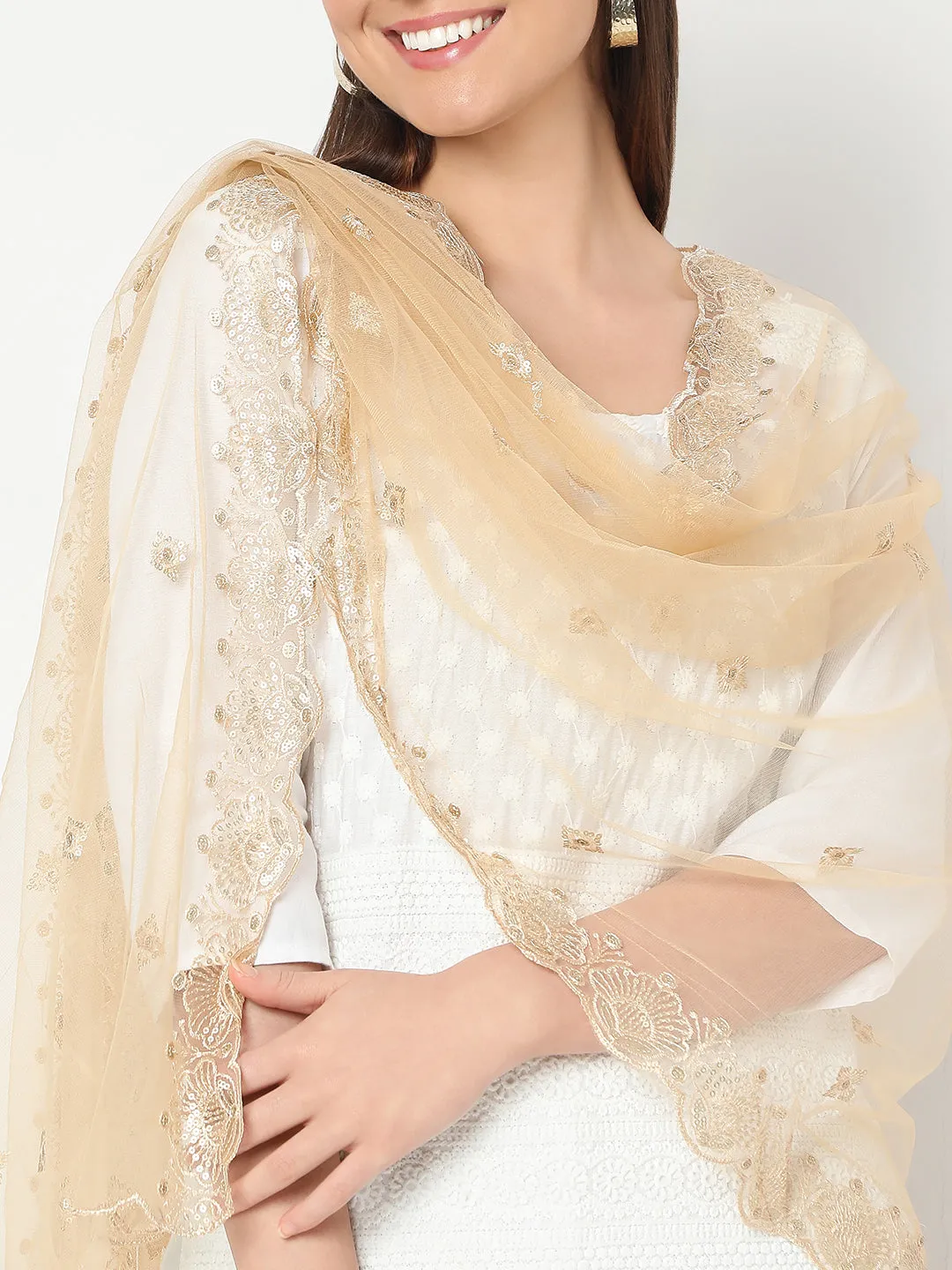 Nylon Embroidered Dupatta