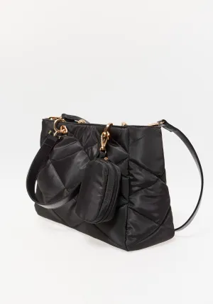 Nylon Shopper Bag Black - Black