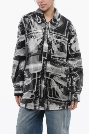 Off-White Printed Nylon XRAY Padded Windbreaker