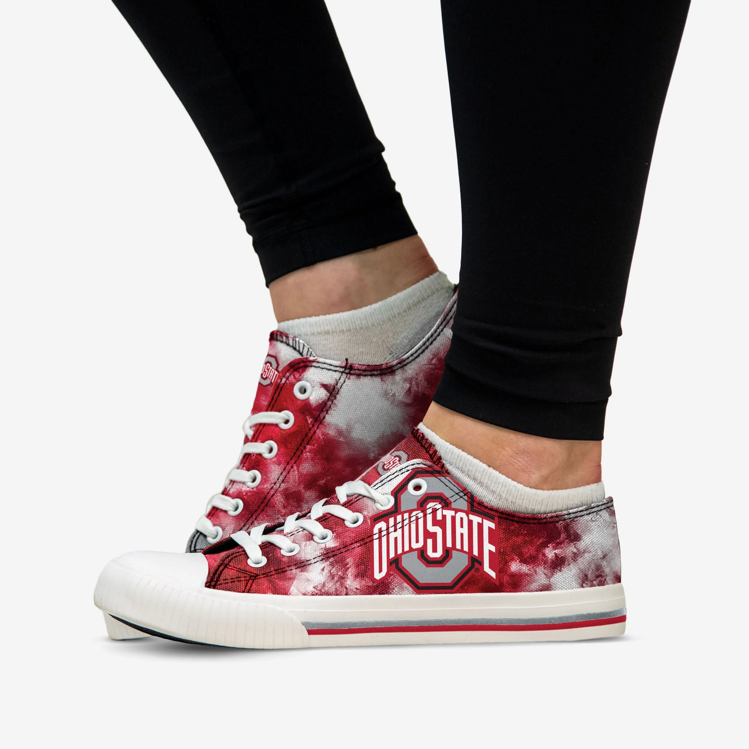 Ohio State Buckeyes Womens Low Top Tie-Dye Canvas Shoe
