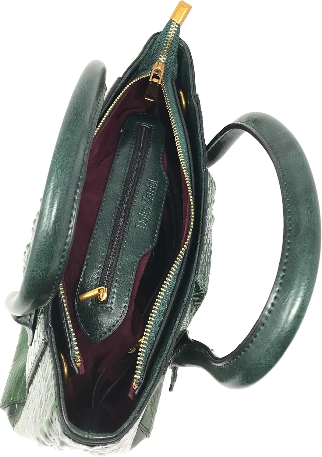 Olivia Crocodile Pattern Leather Handbag