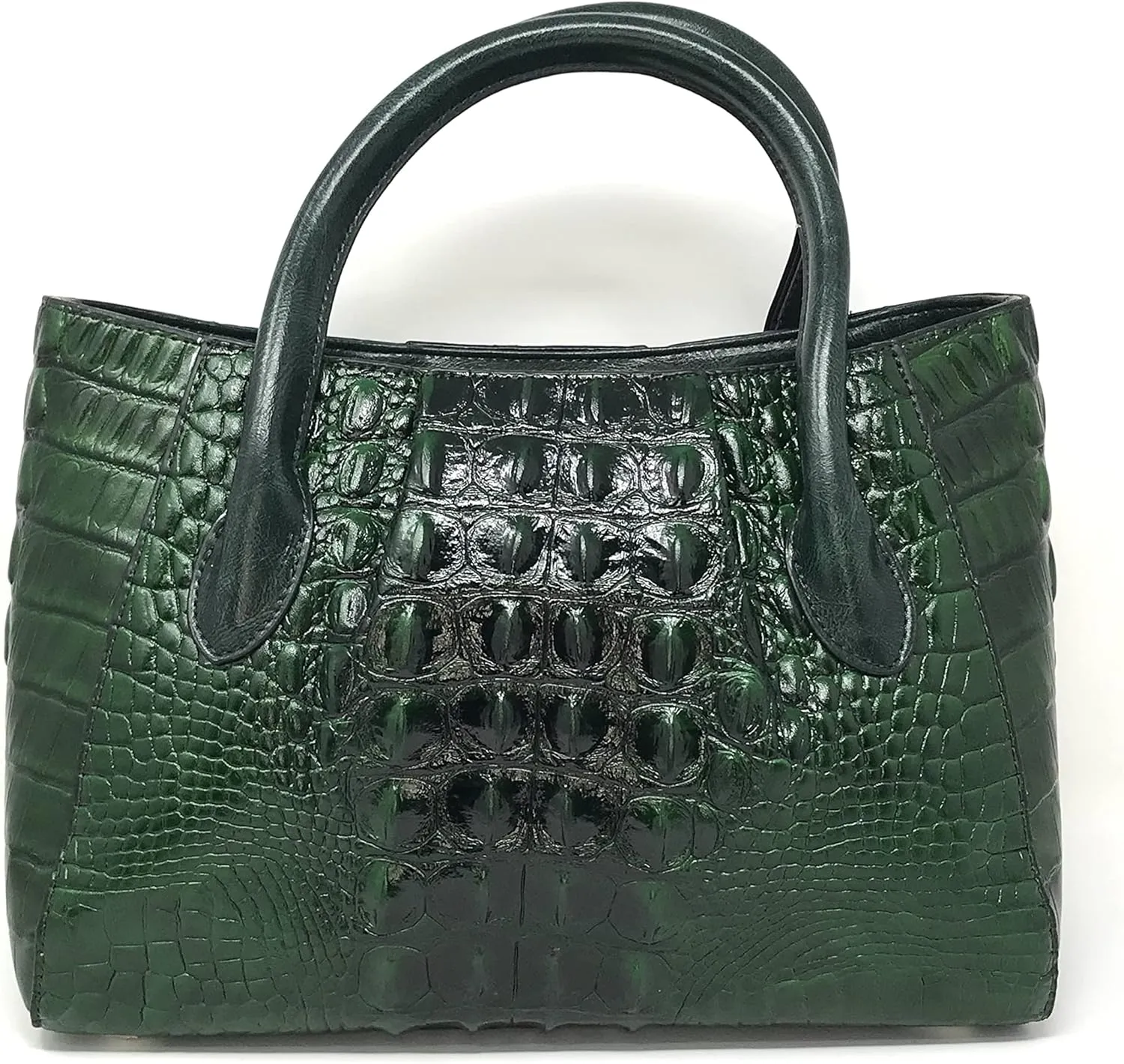 Olivia Crocodile Pattern Leather Handbag