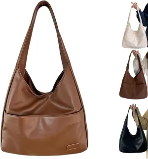Ooomay Maya - Shoulder Bag,Vegan Leather Trendy Soft Maya Tote Bag,Leather Waterproof Work Soft Tote Bag for Women