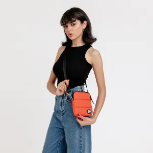Orange Nylon Mobile Bag