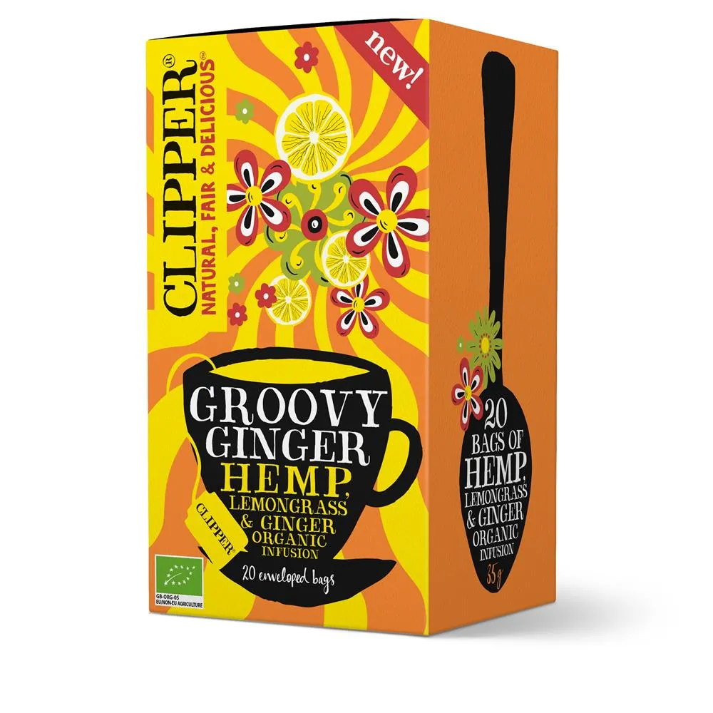 Organic Groovy Ginger Hemp Infusion 20 Bags