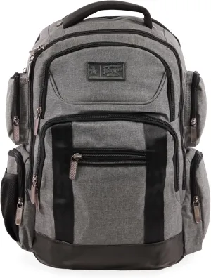 ORIGINAL PENGUIN Backpack, Grey Crosshatch, 19"