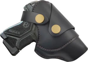 OWB Cross Draw 380 Holster – Fits Ruger LCP, LCP II, Sig P238 P290, Walther PPK, S&W Bodyguard – Driving Holster for Outside Waistband Carry