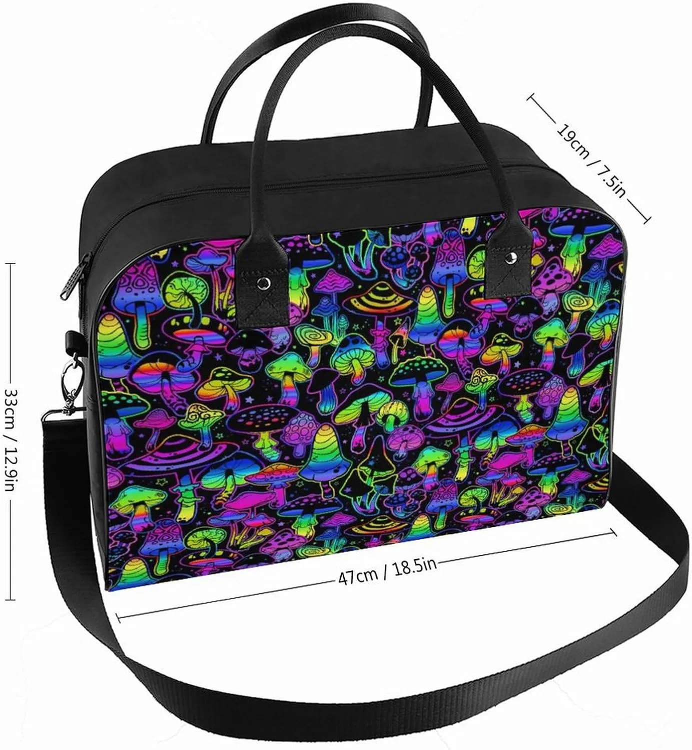 Paisley Navy Blue Pattern Travel Handbag with A Large Capacity Design That Can Be Reused