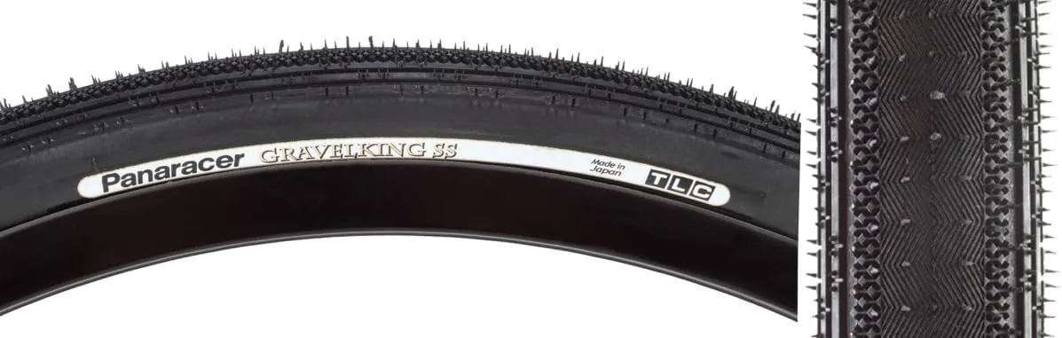 Panaracer Gravel King SS 700x45 Tubeless TPI 60 Bk/Blk