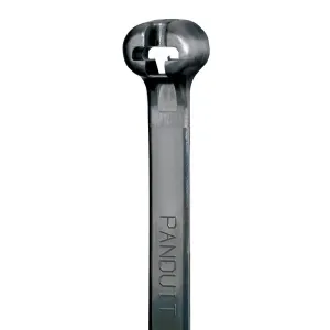 Panduit BT4LH-TL0 Cable Tie, Metal Barb, Light Heavy, Weather Resistant Nylon 6.6, 14.9-Inch Length, Black (250-Pack)