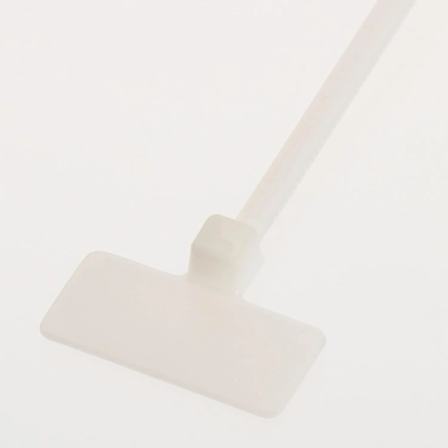 Panduit PLF1M-C Marker Flag Cable Tie, Miniature, Nylon 6.6, 4.3-Inch Length, Natural 100-Pack
