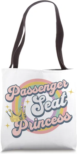 Passenger Seat Princess Retro - Funny Groovy for Girlfriend Tote Bag
