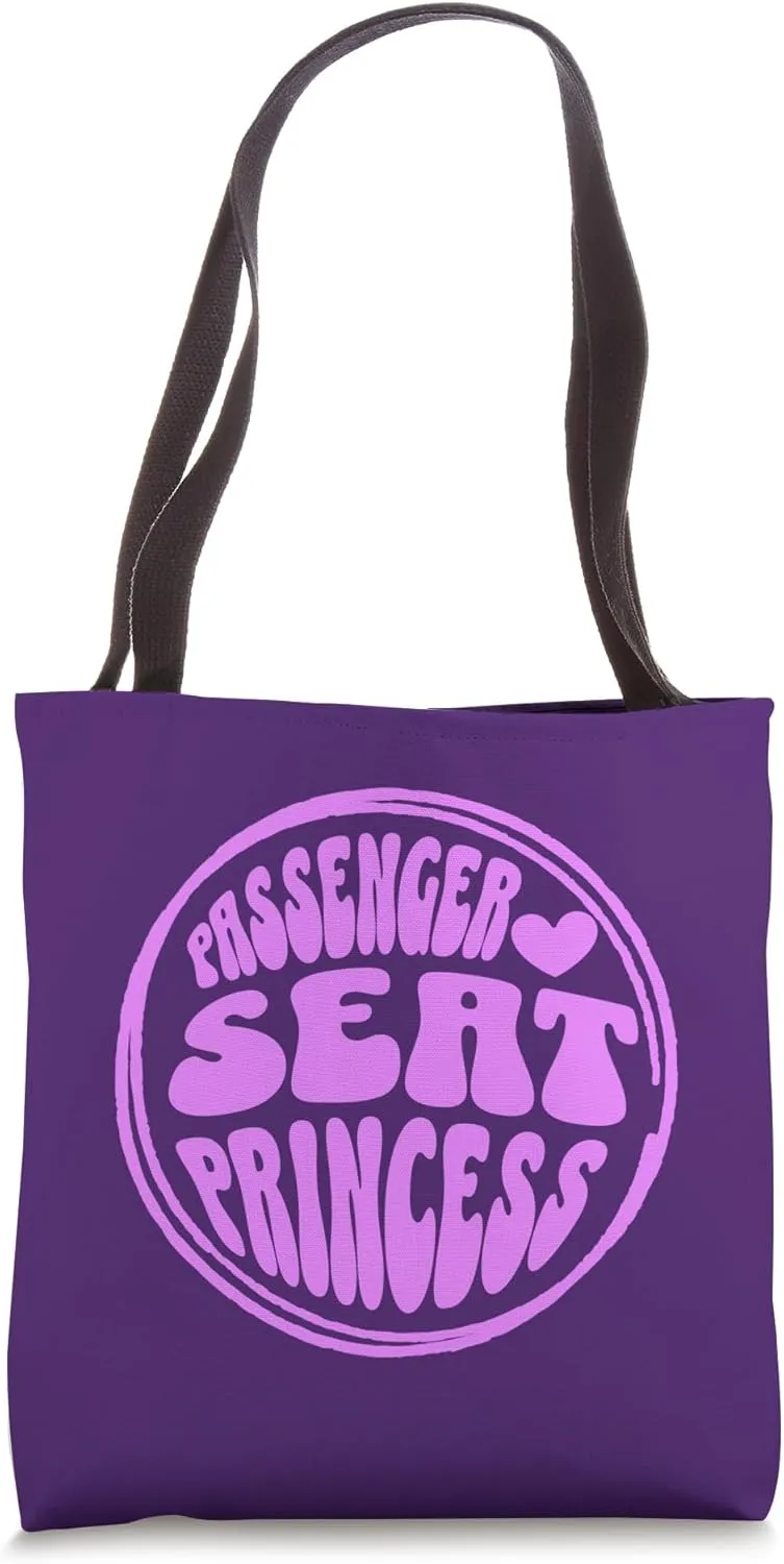 Passenger Seat Princess Retro - Funny Groovy for Girlfriend Tote Bag