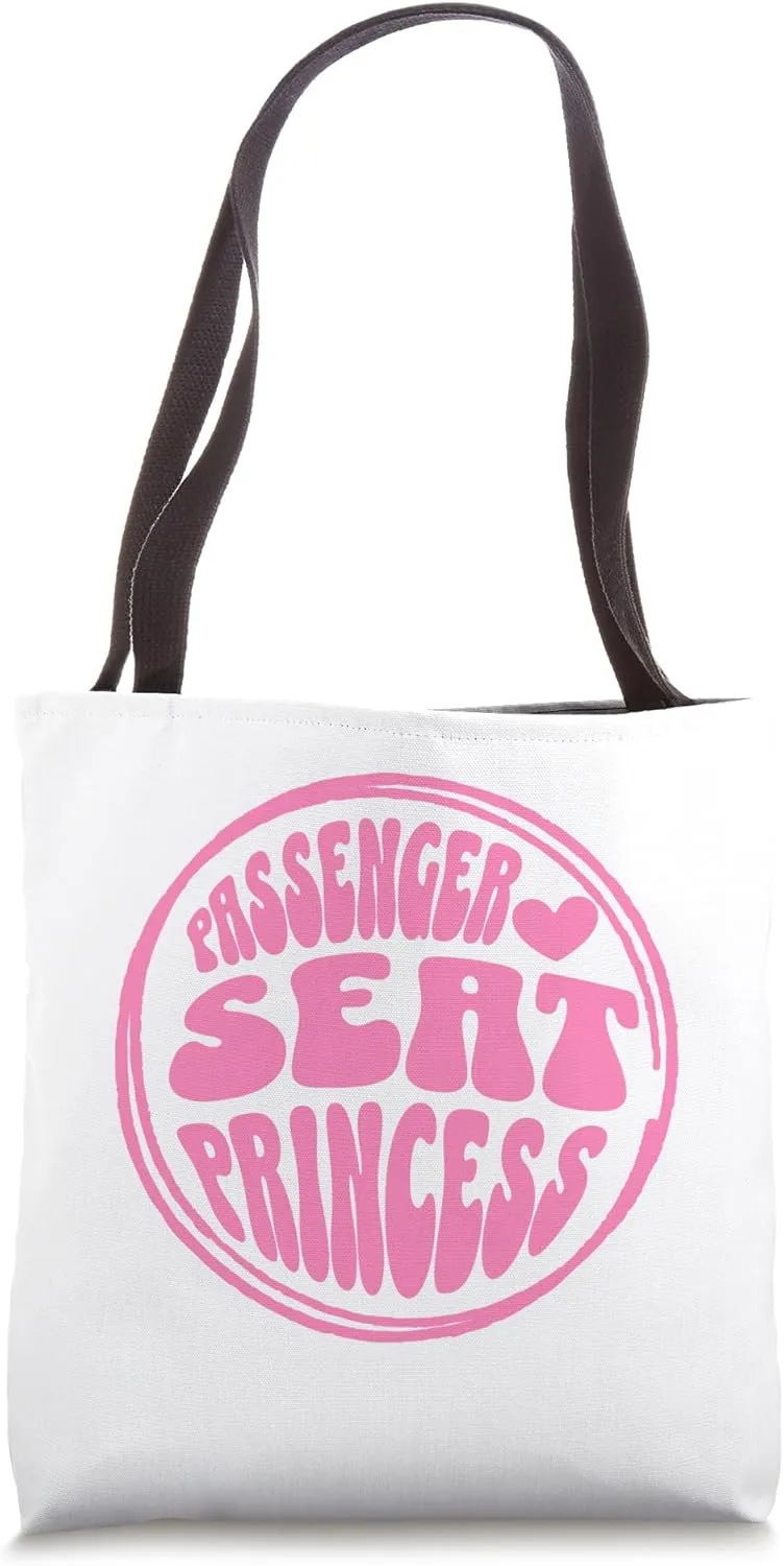 Passenger Seat Princess Retro - Funny Groovy for Girlfriend Tote Bag