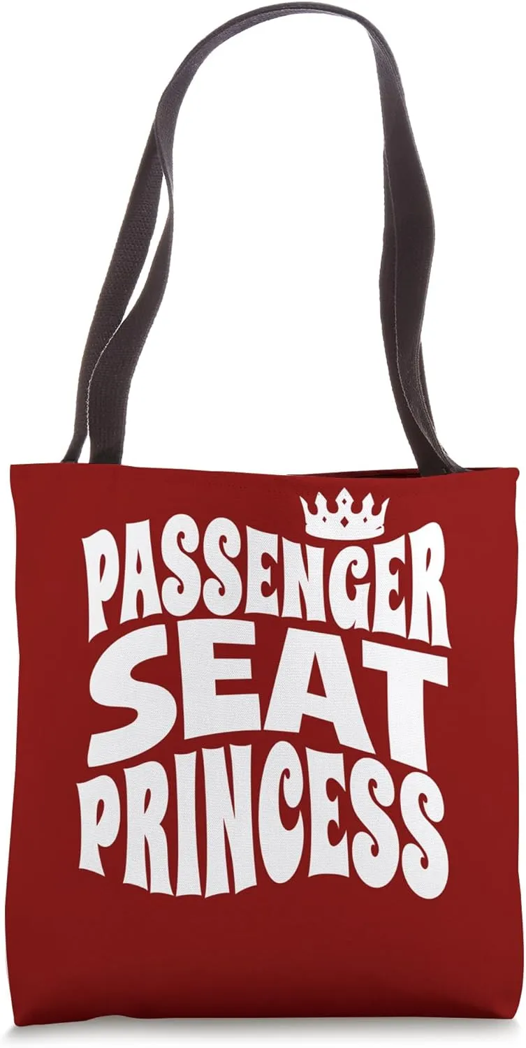 Passenger Seat Princess Retro - Funny Groovy for Girlfriend Tote Bag