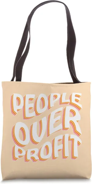 People Over Profit Hippie Tote Bag