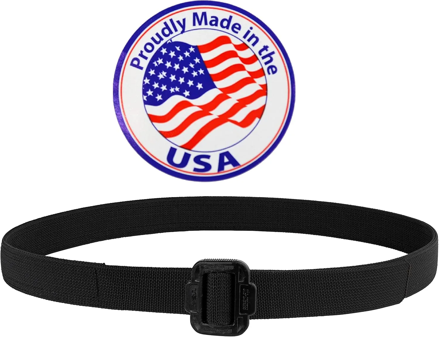Perfect Fit Heavy Duty Nylon Tactical Training Belt Twofold 1.5-Inch Black
