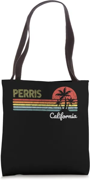 Perris, CA California visitor native tourist 70s 80s style Tote Bag