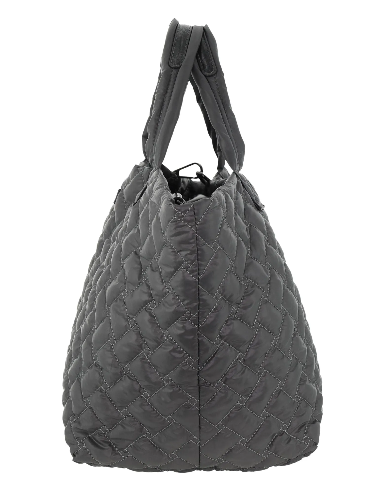 Pierre Cardin Ladies Nylon Small Quilted Tote Bag in Grey
