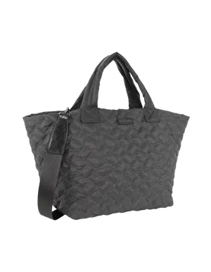 Pierre Cardin Ladies Nylon Small Quilted Tote Bag in Grey