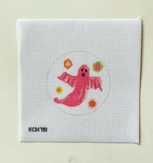 Pink Groovy Ghost Canvas