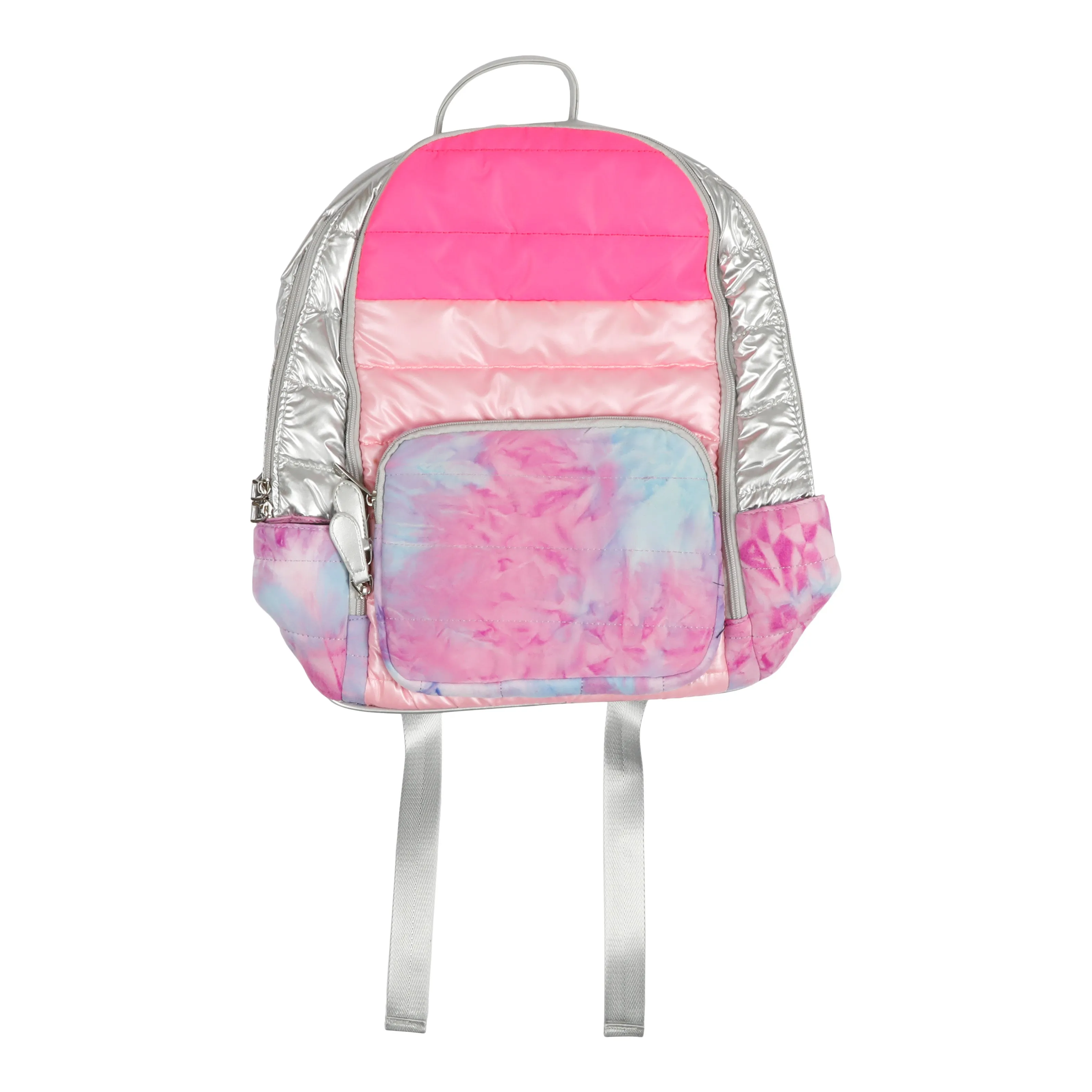 Pink Tie Dye Quilted Backpack