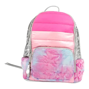Pink Tie Dye Quilted Backpack