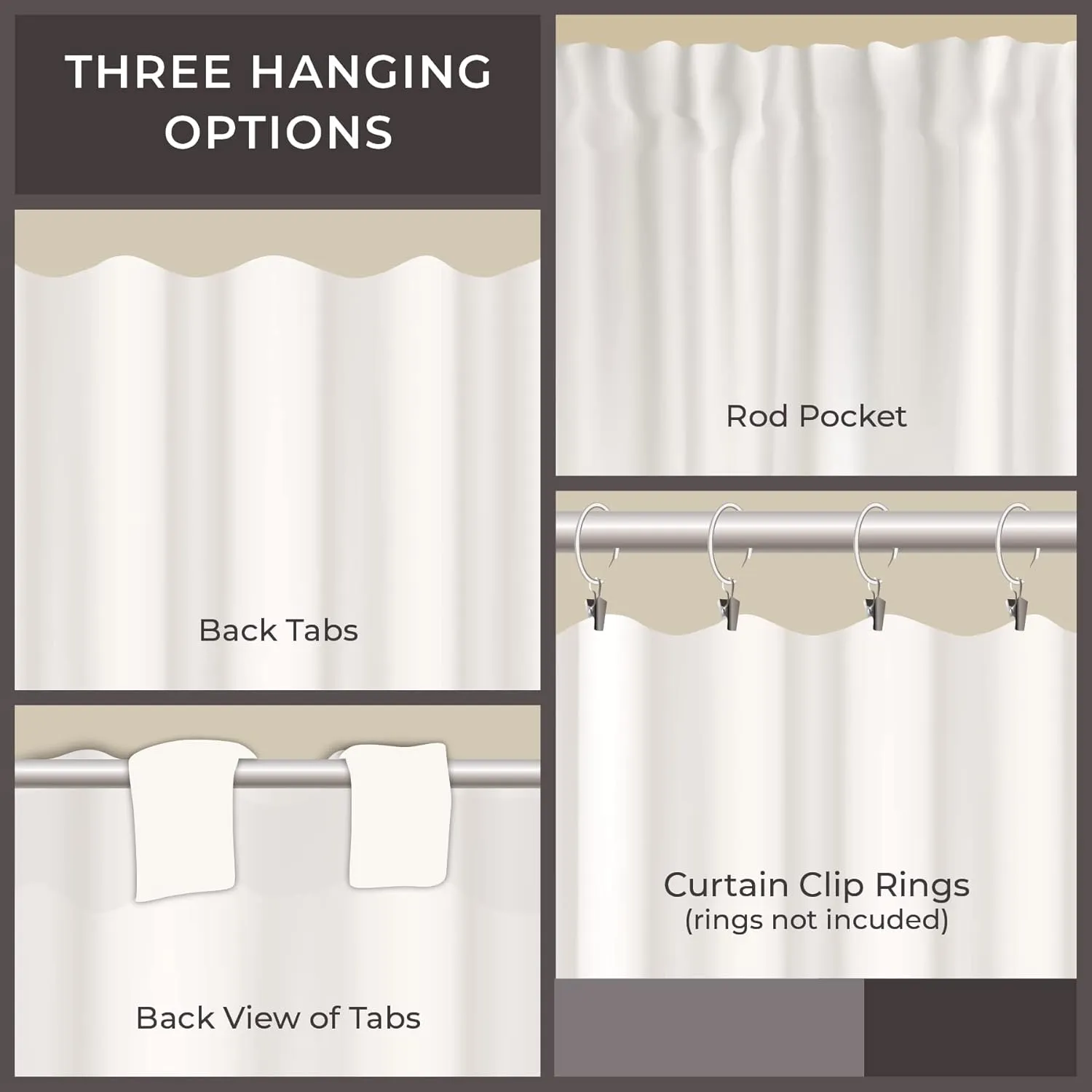 Piper Classics Silo Hill Charcoal Stripe 63" Panel