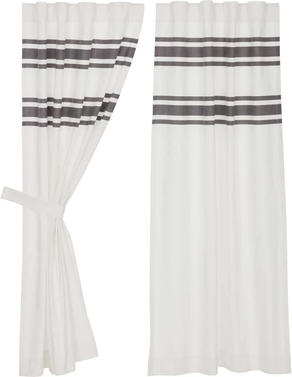 Piper Classics Silo Hill Charcoal Stripe 63" Panel