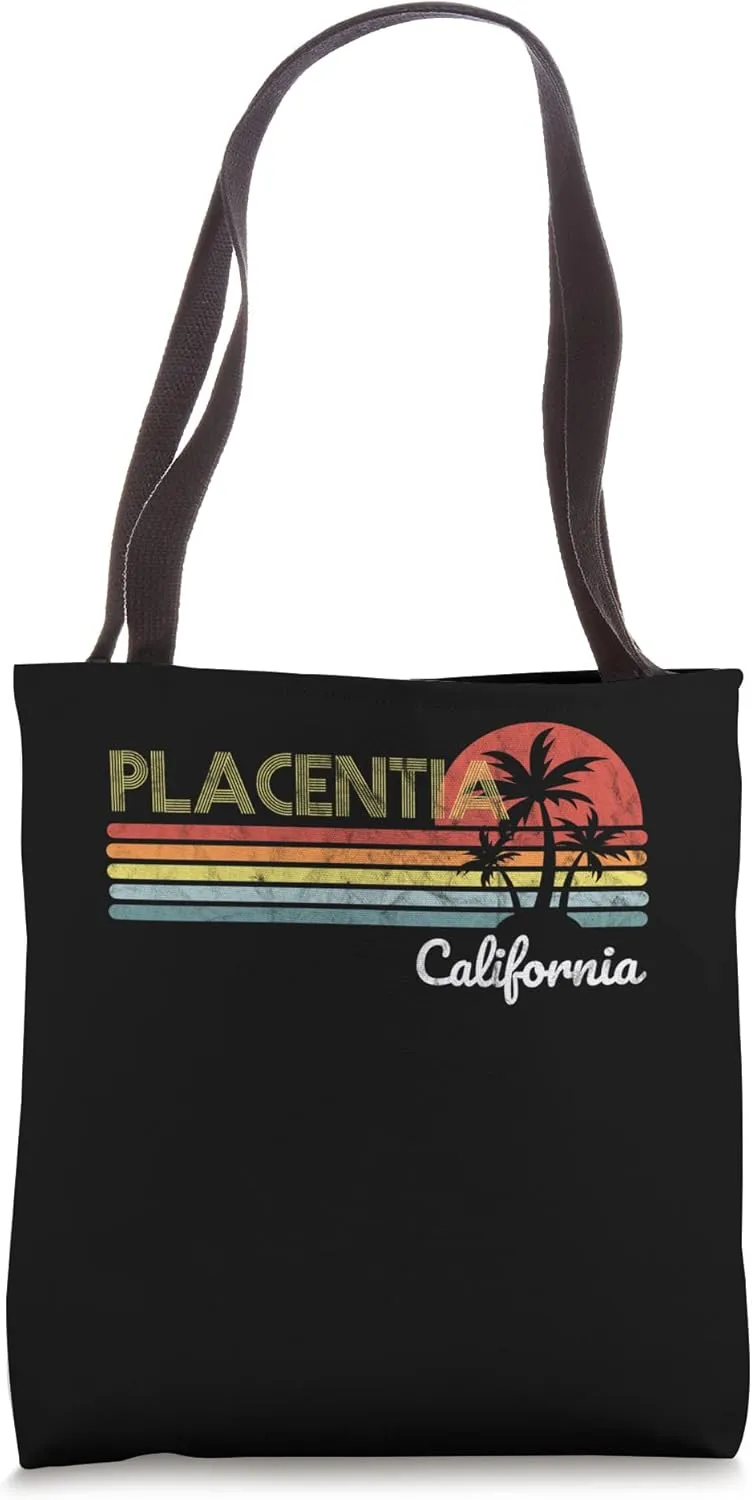 Placentia, CA California visitor native tourist 70s 80s Tote Bag