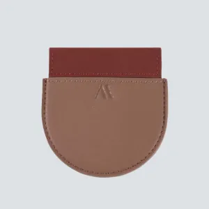 Pocket mirror Warm Taupe / Hazelnut