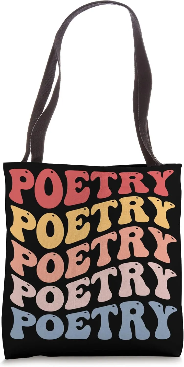 Poetry Groovy Tote Bag