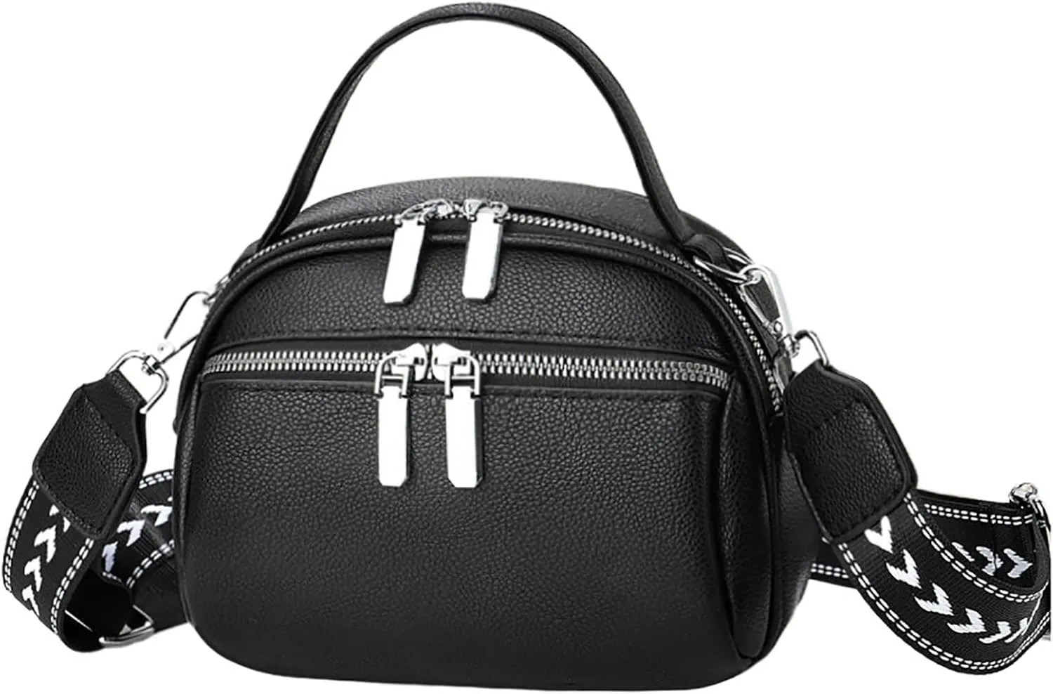 PORT&LOTUS Small Anti Theft Quilted Crossbody Purses for Women Pockets Zipper Shoulder Bags for Women