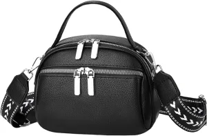 PORT&LOTUS Small Anti Theft Quilted Crossbody Purses for Women Pockets Zipper Shoulder Bags for Women