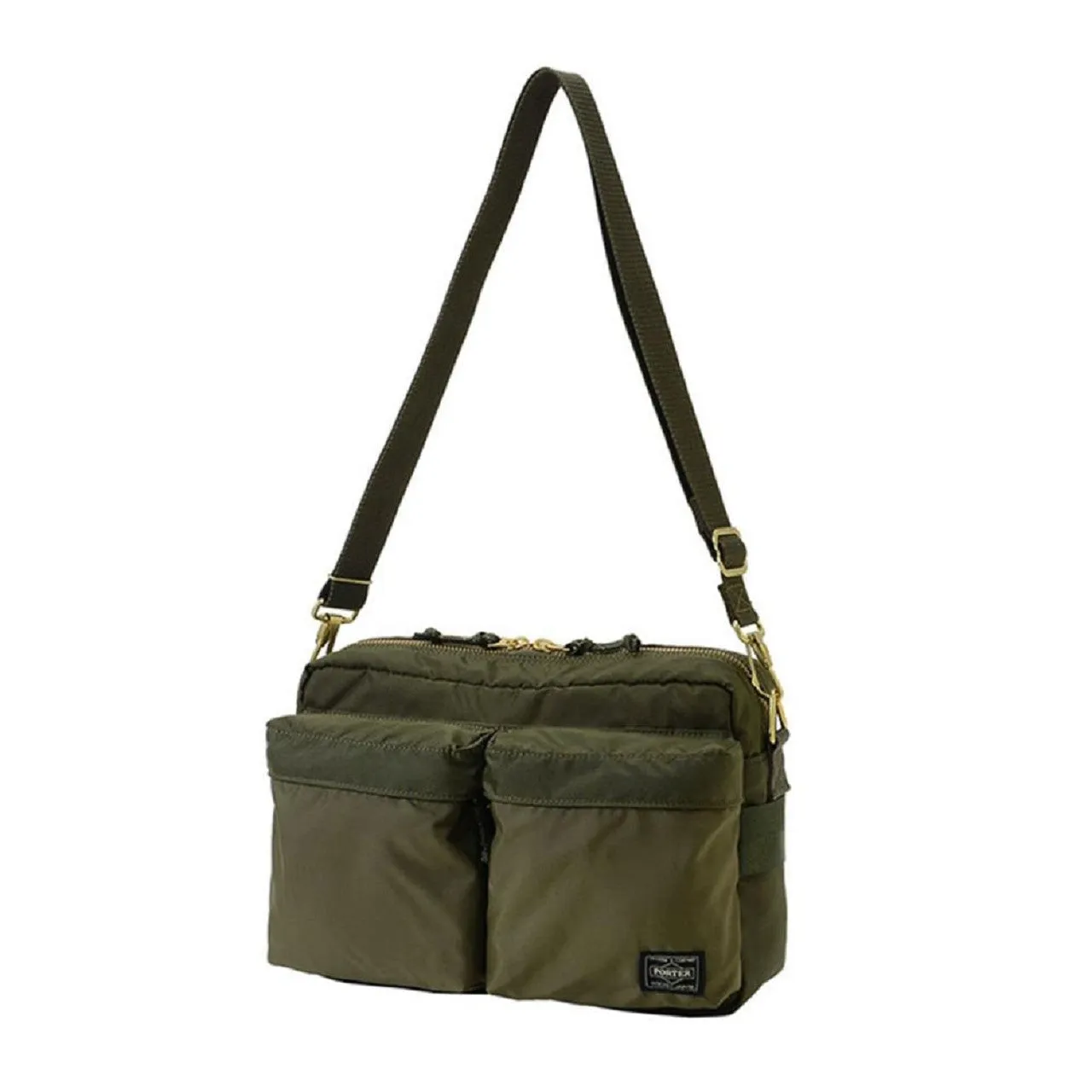 porter by yoshida force series shoulder bag (olive)