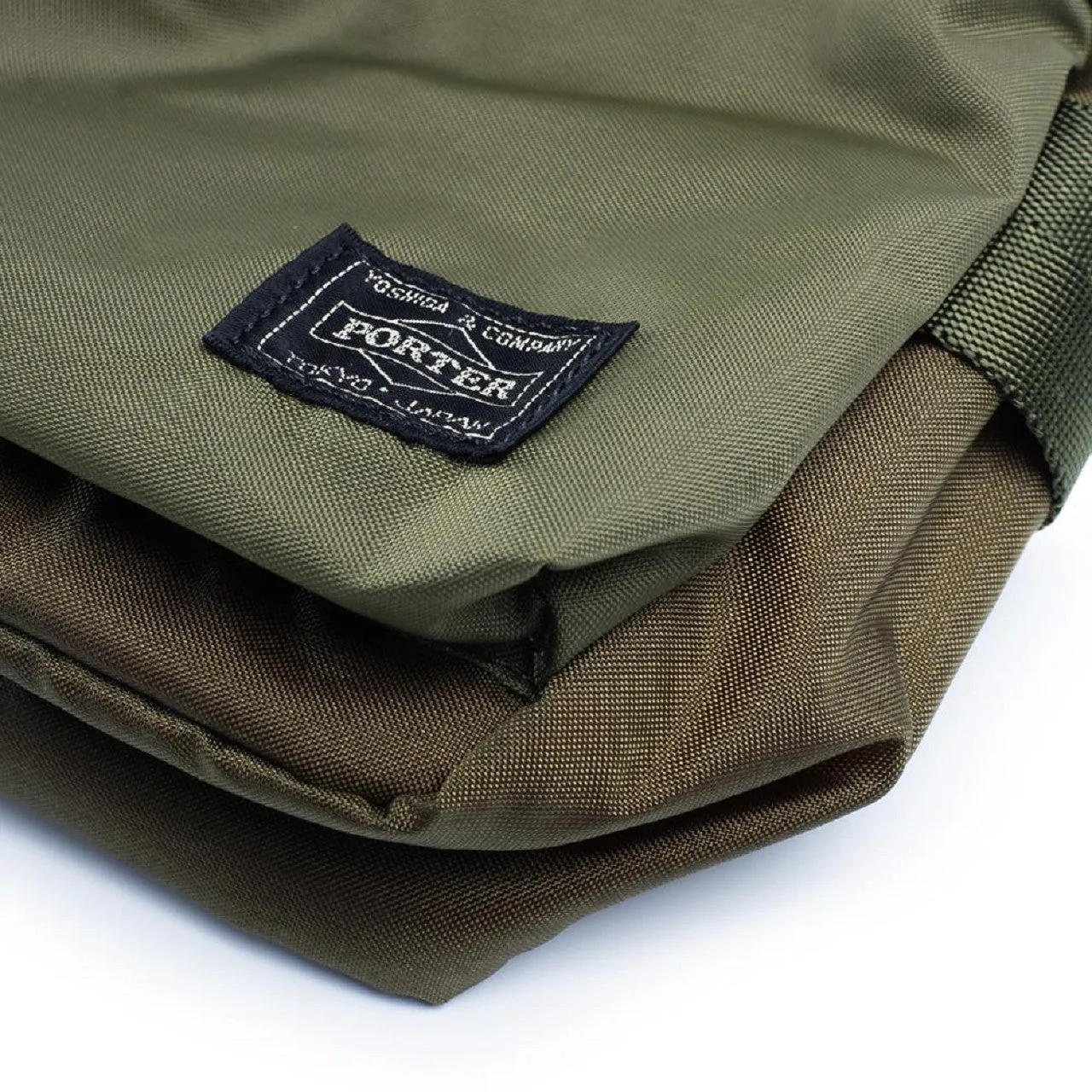 porter by yoshida force series shoulder bag (olive)